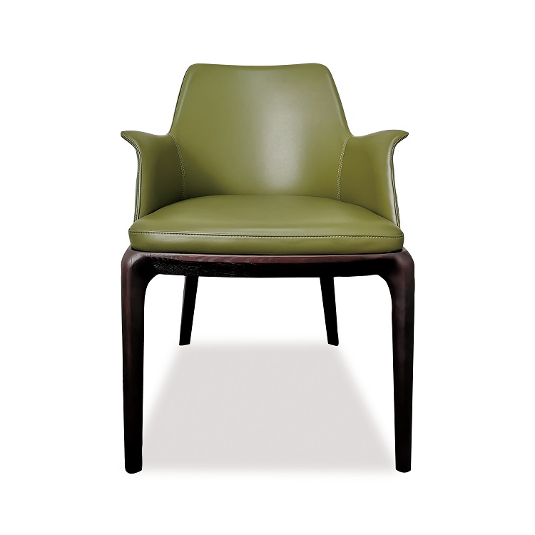 Designer Ash Wood Frame Upholstered Dining Chair